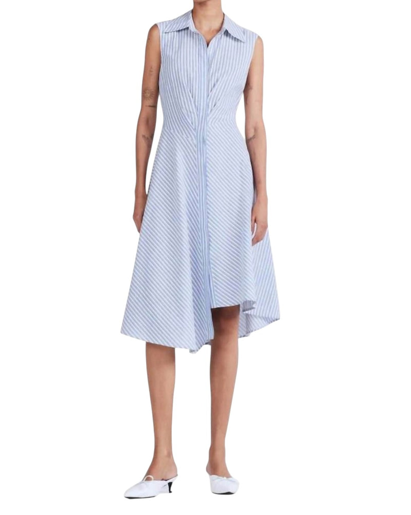 Derek Lam 10 Crosby Smith Dress - Blue/White Stripe