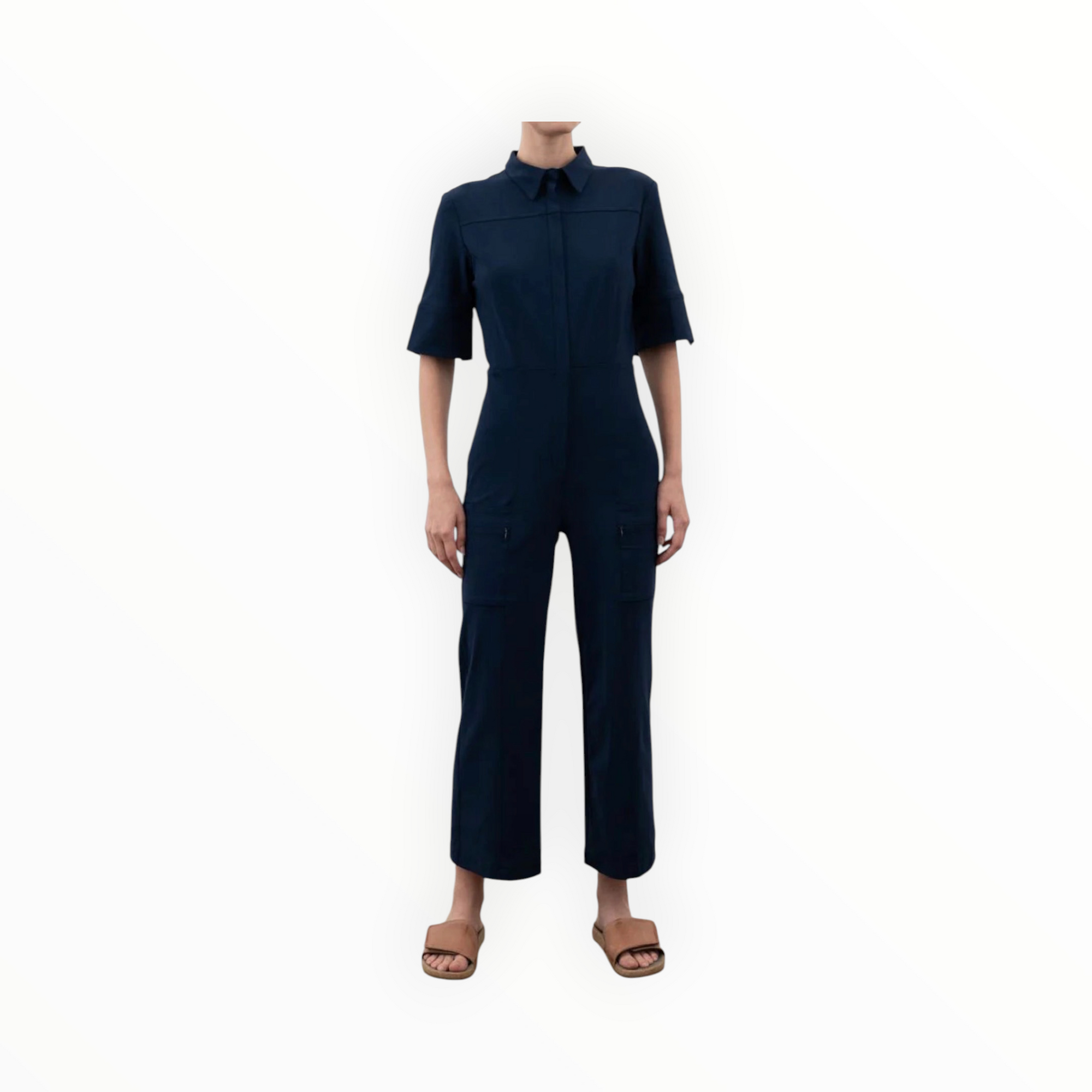 Elaine Kim Tech Stretch Cropped Utility Jumpsuit - Vancouver