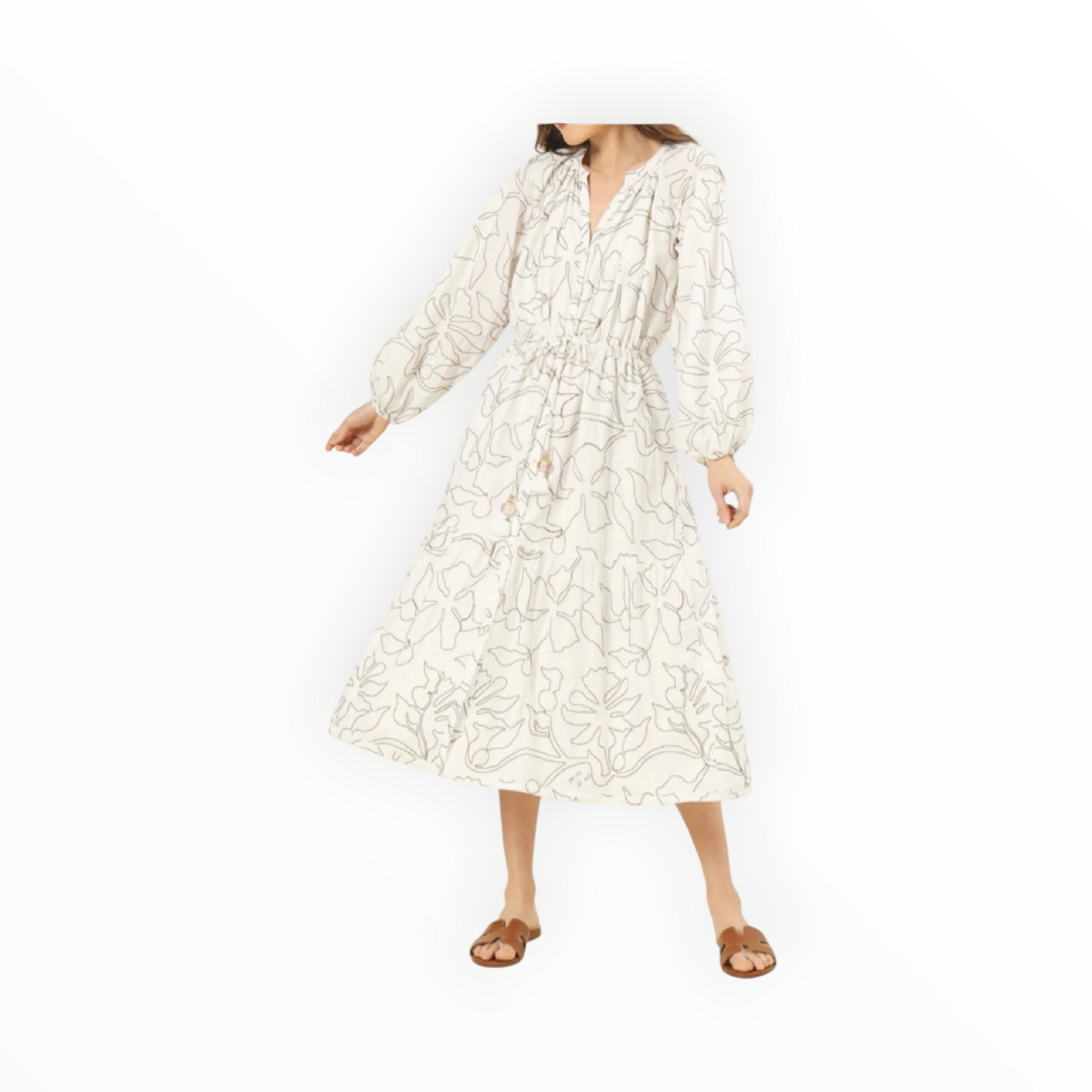 Omika Emerson Midi Dress - Uma Coconut