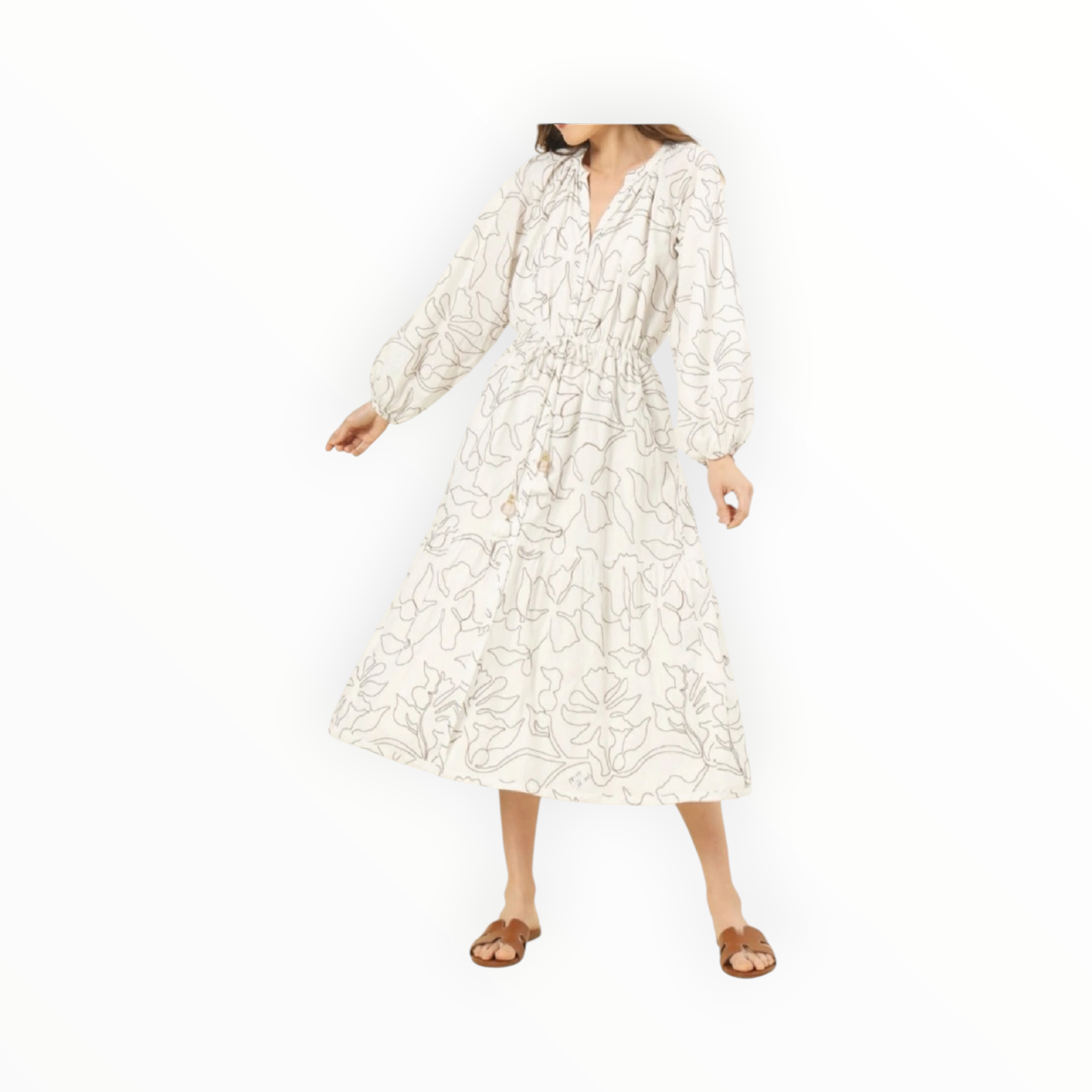 Omika Emerson Midi Dress - Uma Coconut