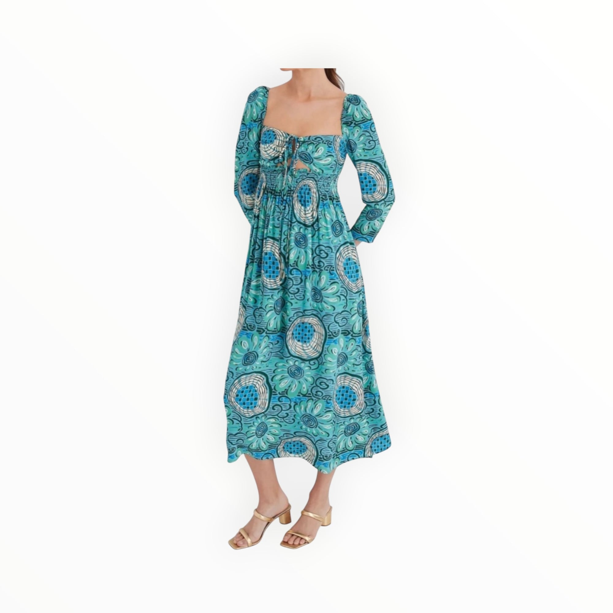 RHODE Aquatic Bloom Phoenix Dress