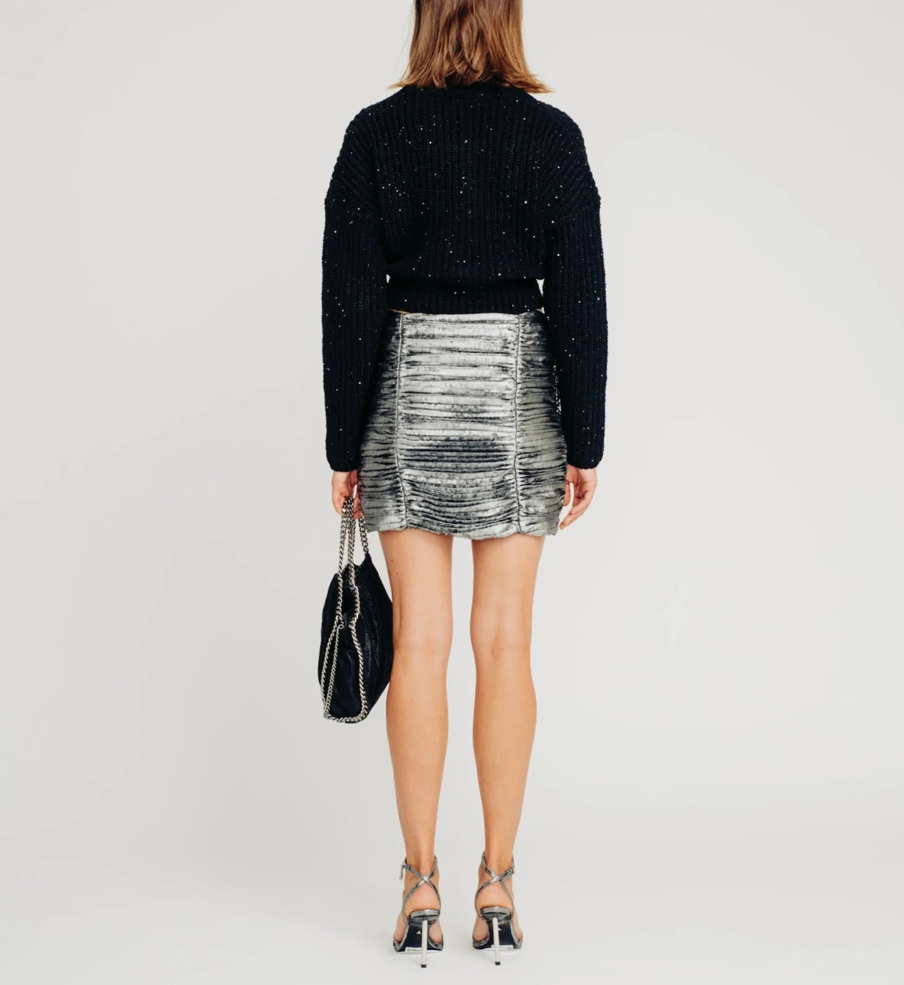 Torn By Ronny Kobo Calypso Cardigan - Black Sparkle