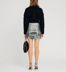 Torn By Ronny Kobo Calypso Cardigan - Black Sparkle