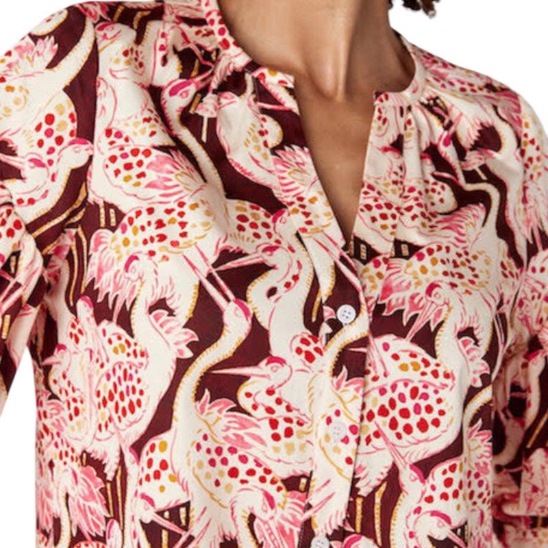 Crosby by Mollie Burch Ashby Shirt - Cranes