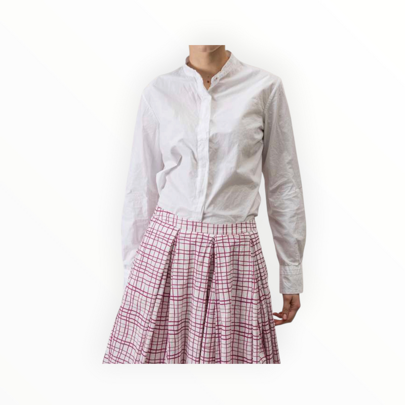 H+ Hannoh Wessel Jnes Print Skirt - Fuchsia Checks