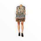 Farm Rio Floral Tapestry Mini Dress - Silver