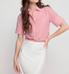 The Shirt by Rochelle Behrens The Short Sleeve Shirt - Red/White Stripe