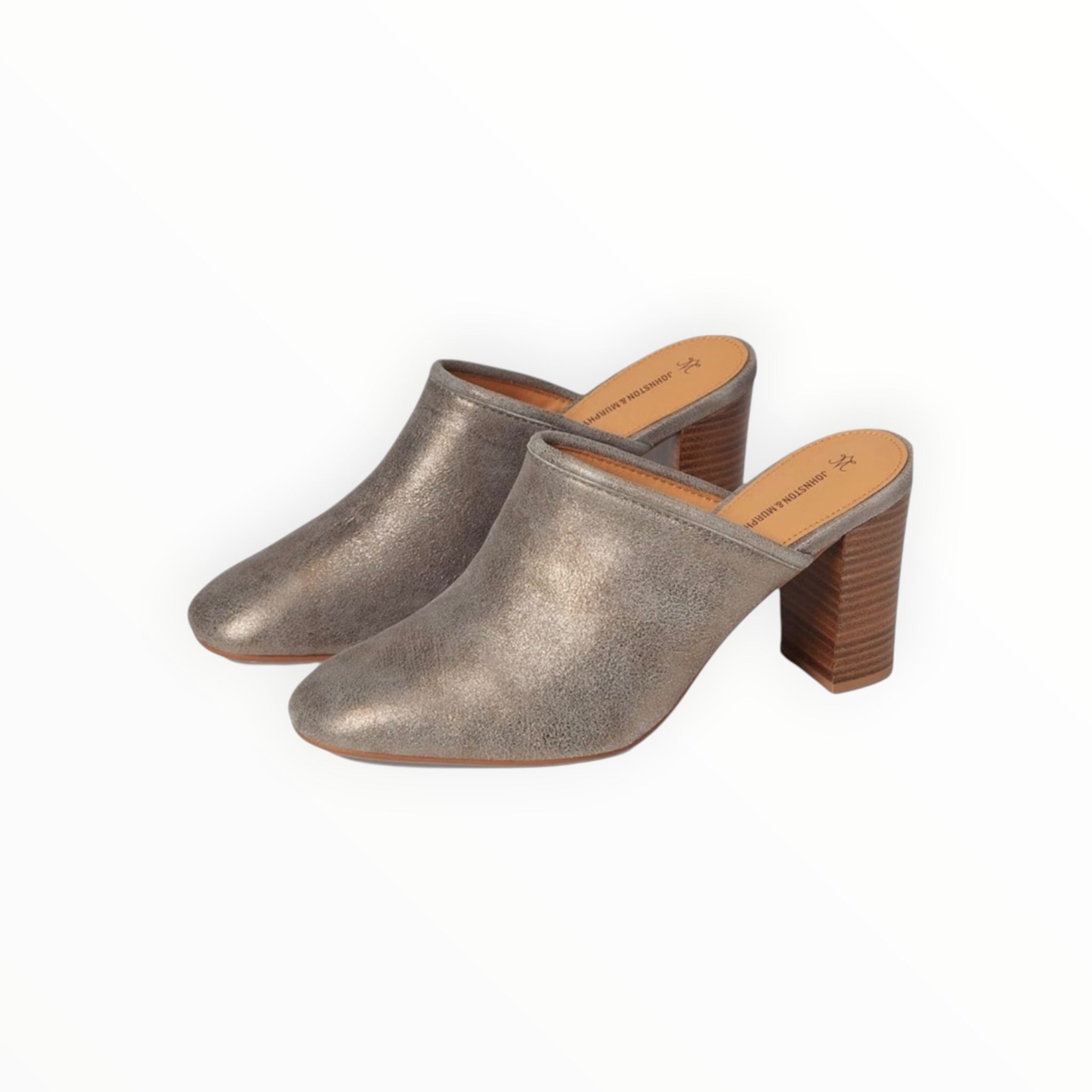Johnston & Murphy Charlotte Mule - Gold Metallic