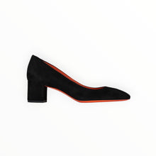 Santoni Fight Suede Pump 50mm - Black