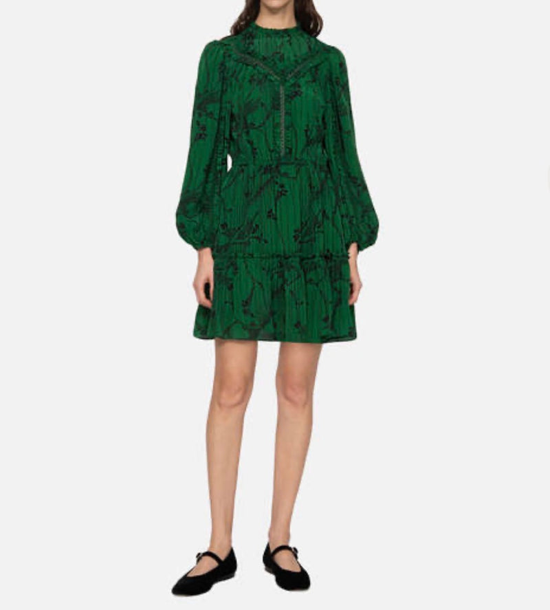 Sea New York Sunniva Print Long Sleeve Dress - Green