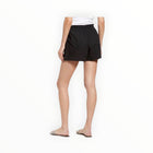 rag & bone Marley Floral Embroidered Drawstring Shorts - Black