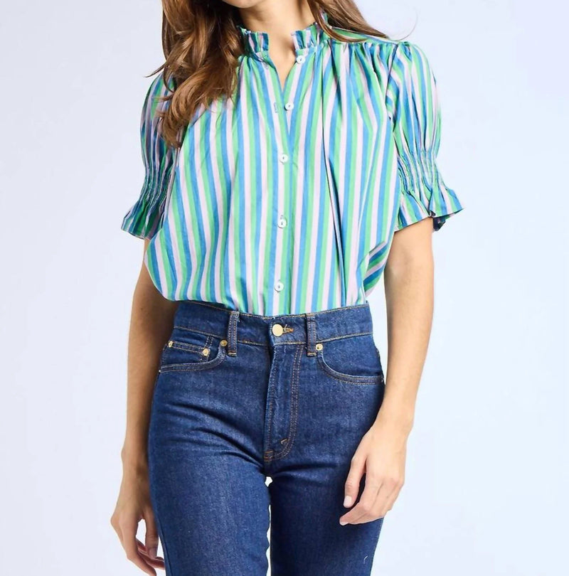 MILLE Marnie Blouse - Printemps Stripe