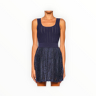 SIMKHAI Ellis Knit Lace Mini Dress - Midnight