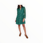 Sail to Sable Long Sleeve Tunic Flare Dress - Hunter Green