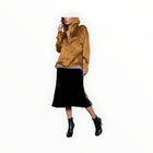Gold Hawk Brigitte Bias Skirt - Black