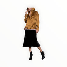 Gold Hawk Brigitte Bias Skirt - Black