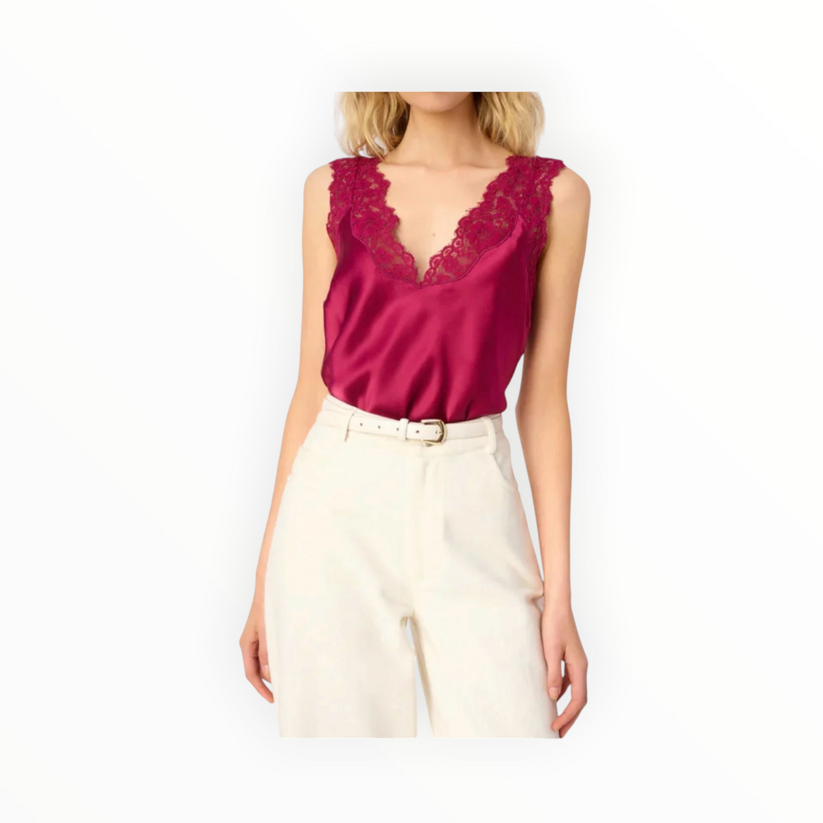 Cami NYC Ola Silk Camisole - Snapdragon