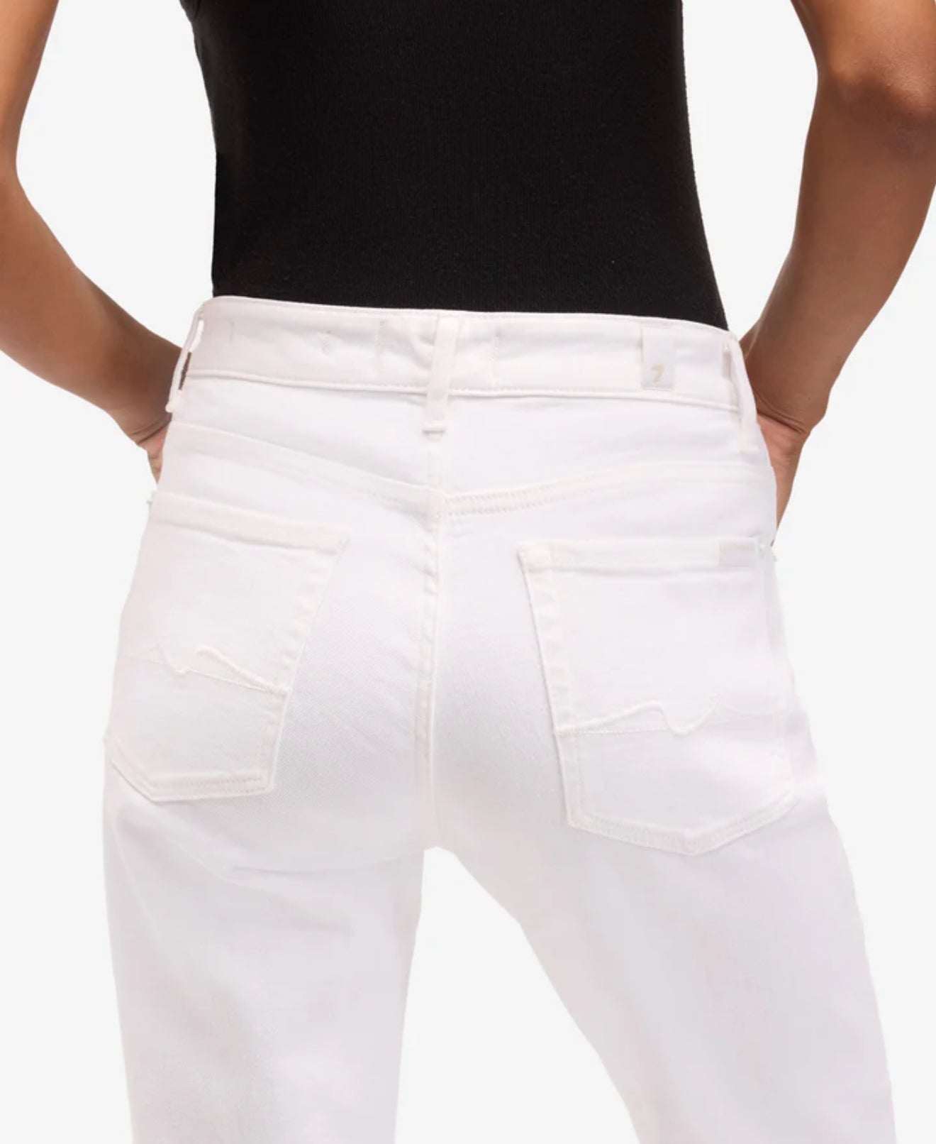 7 For All Mankind Luxe Vintage Calie Straight Ankle - Soleil