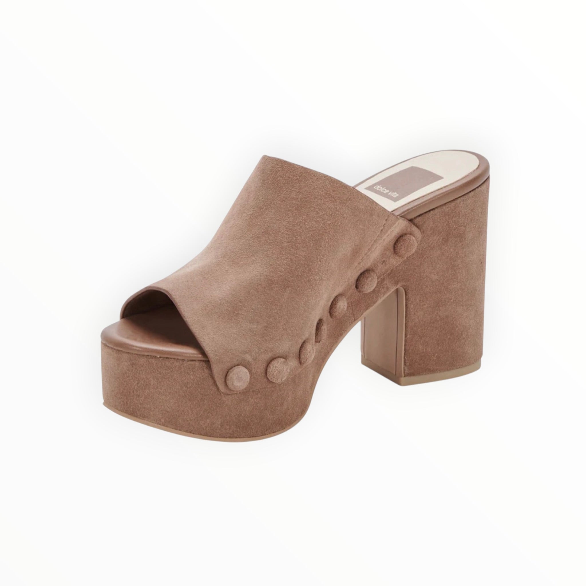 Dolce Vita Emol Platform Sandals - Mushroom Suede