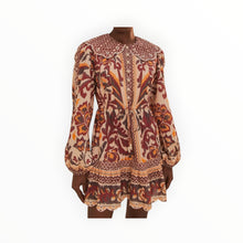 Farm Rio Cream Toucans Scarf Dress - Cream