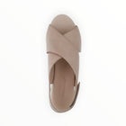Chocolat Blu Glendora Criss Cross Platform Sandal - Nude