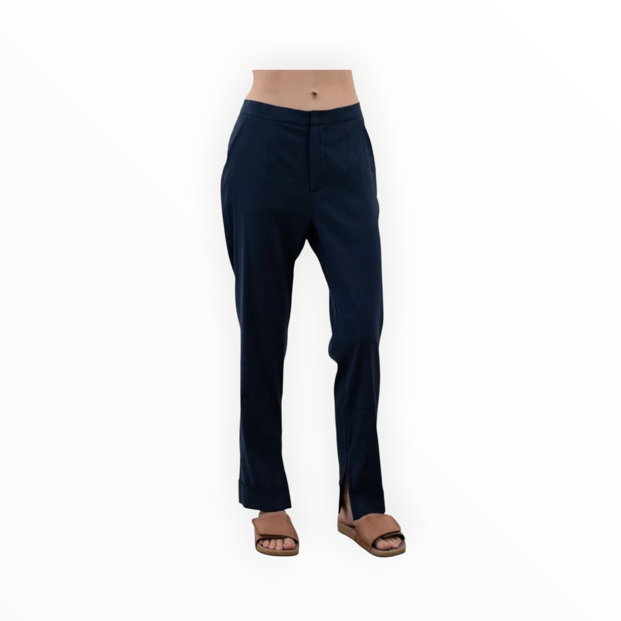 Elaine Kim Step Hem Tech Wisteria Pant - Indigo