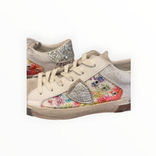 Philippe Model PRSX Low - Flower Paillettes - Blanc Argent