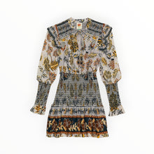 Farm Rio Floral Tapestry Mini Dress - Silver