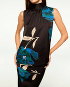 MISA Luka Top - Nightshade Flora Satin