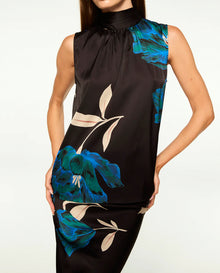 MISA Luka Top - Nightshade Flora Satin