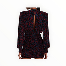 Sabina Musayev Capella Puff Sleeve Dress - Black Print