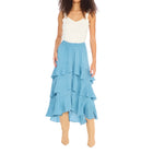 Allison New York Ella Midi Skirt - Steel Blue