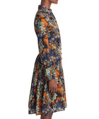 Derek Lam 10 Crosby Laney Dress - Copper Multi