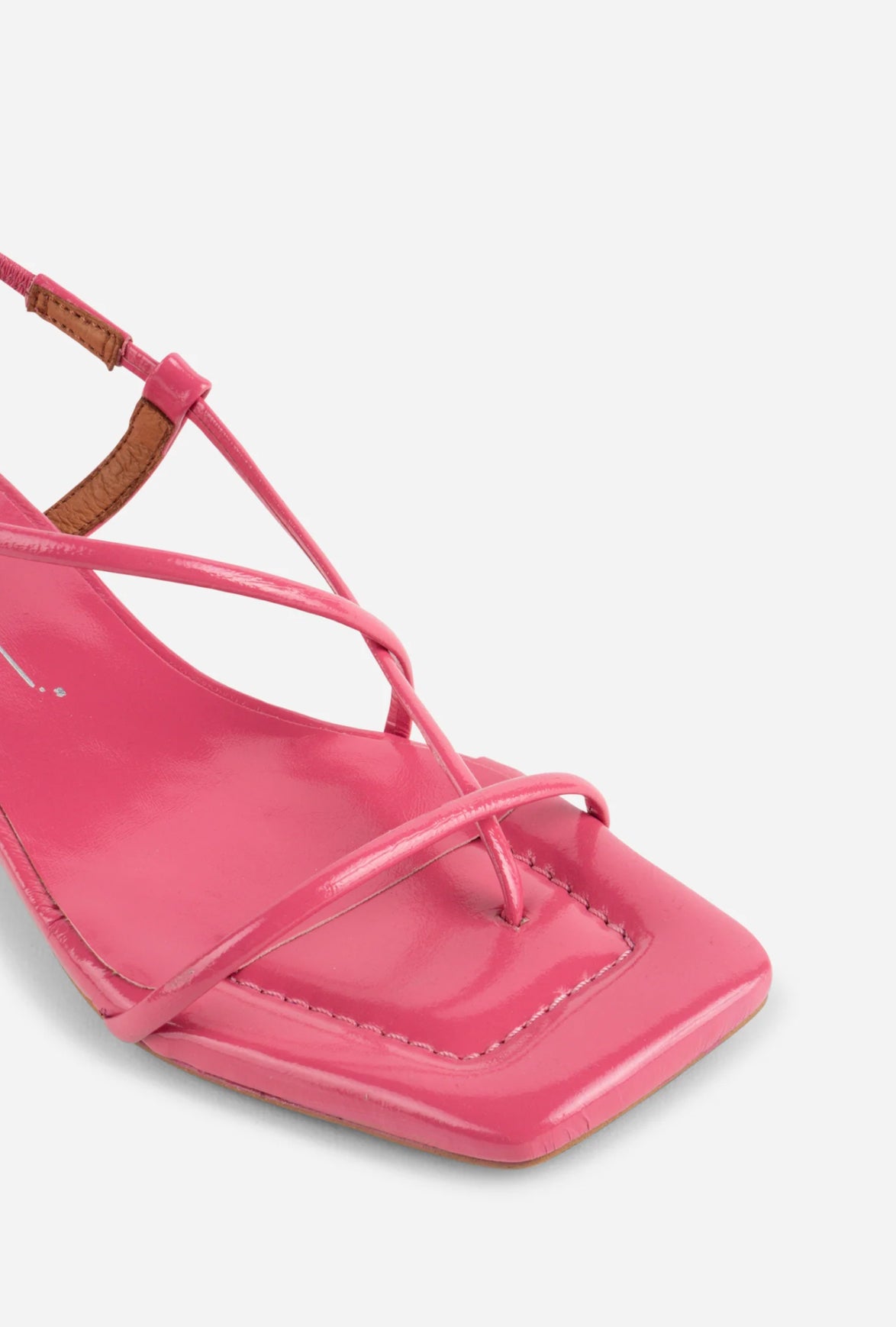 Intentionally Blank Anca Patent Leather Heel - Bubblegum