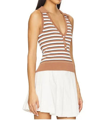 Cara Cara Redfield Top - Clay Multi Stripe