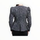 Joseph Ribkoff Jacquard Blazer - Black/White