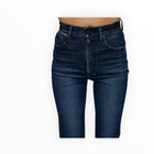 Moussy Vintage Emma Cropped Flare Jeans - Dark Blue