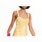 Jonathan Simkhai Roberta Fossil Crochet Dress - Popcorn