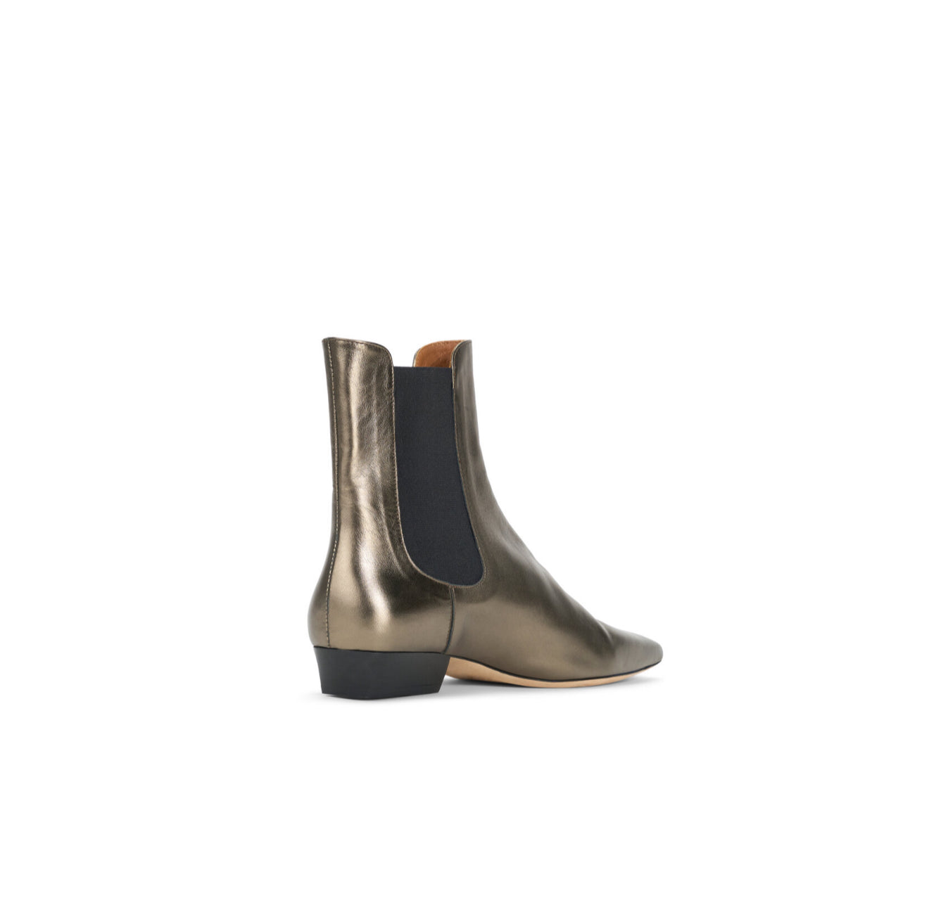 STAUD Aged Bronze Wally Chelsea Boot