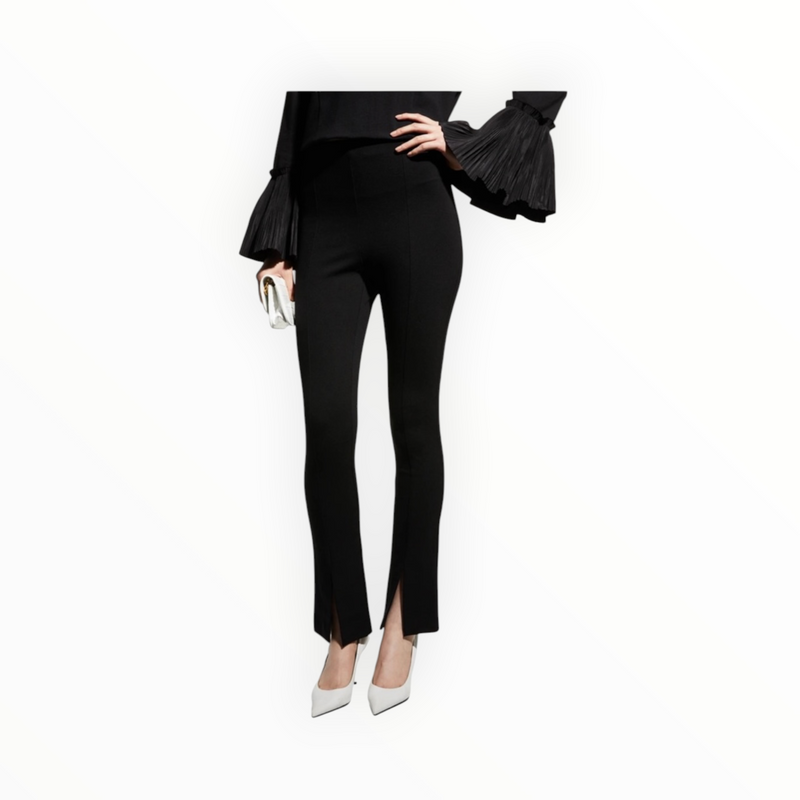 MEIMEIJ Stretch Slit Pants - Black