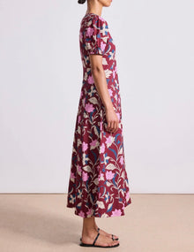 Apiece Apart Dia Maxi Dress - Essa Floral Merlot