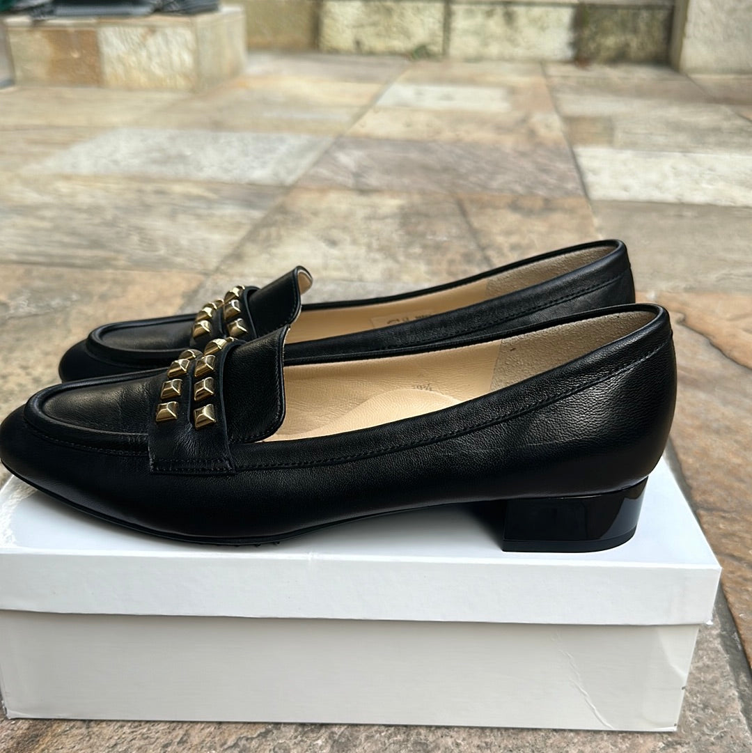 Brunate Biba Leather Loafers - Black