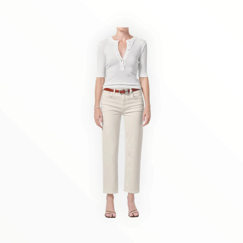 Citizens of Humanity Palma Straight Clean Hem - Almond