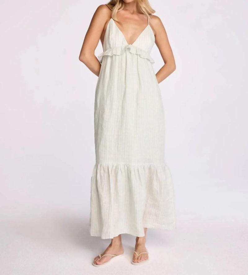 sundays Marceline Dress - Seafoam Stripe