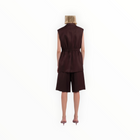 TELA Single-Breasted Vest - Plum