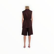 TELA Single-Breasted Vest - Plum