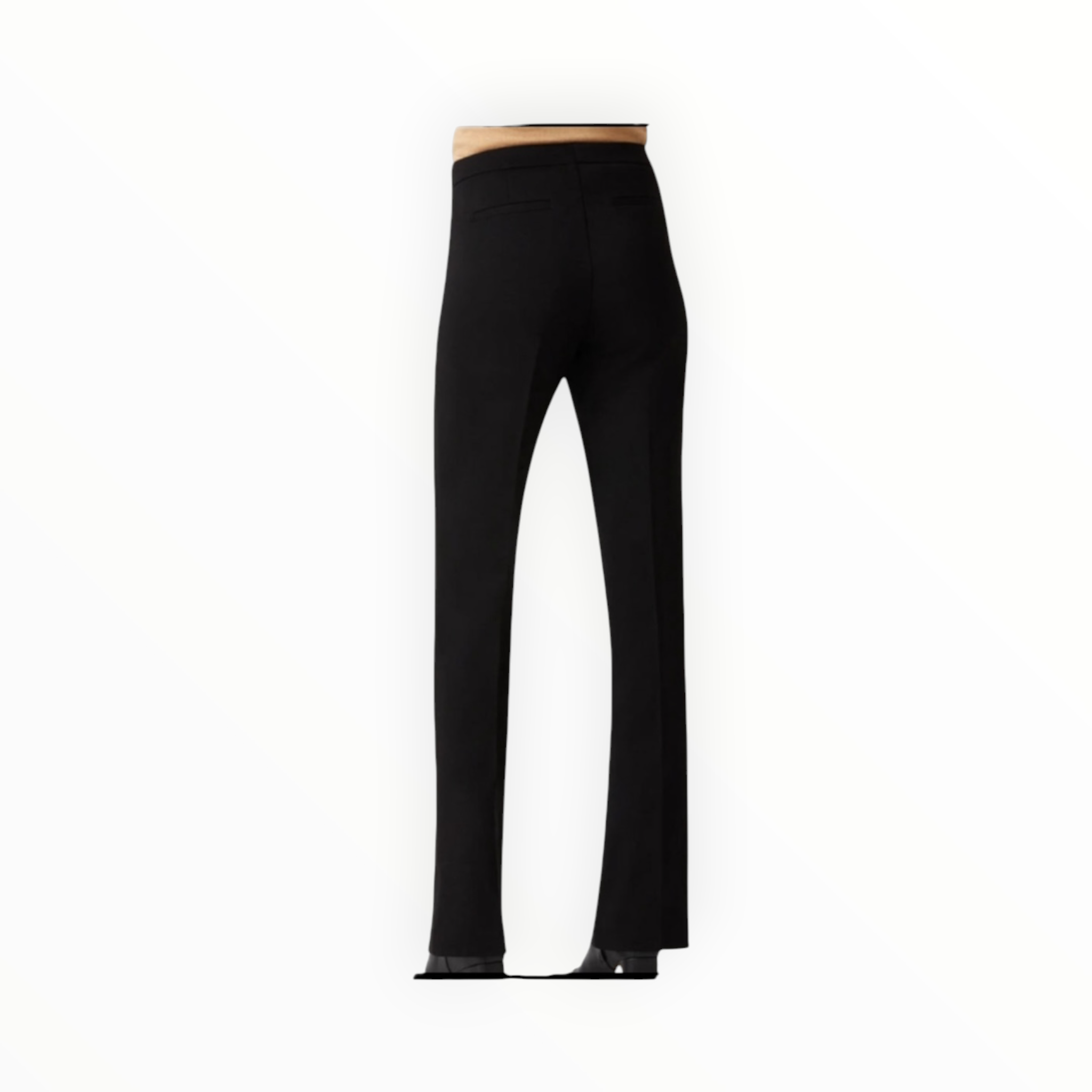 ecru Courtlandt Slim Bootcut Pant - Black