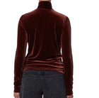 AGOLDE Pascale Turtleneck Top - Chocolate Milk