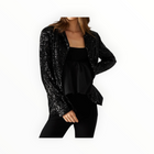 Steve Payton Sequin Blazer - Black