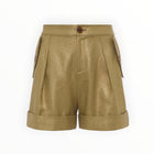 L’Agence Safari Shorts - Oil Green/Gold